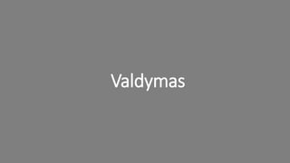 Valdymas
 
