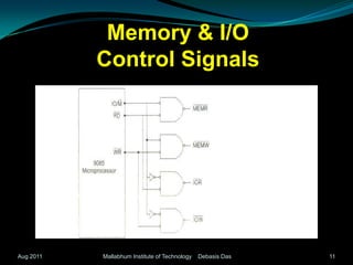 Memory & I/OControl SignalsAug 2011Mallabhum Institute of Technology    Debasis Das11