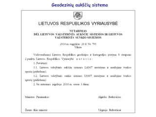 Geodezinių aukščių sistema
 