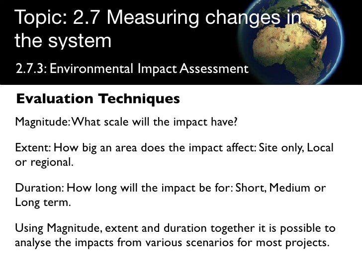 Environmental Impact Assessment