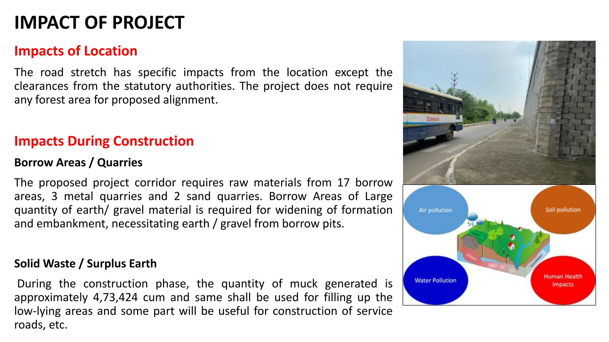 Environment impact of highway project upgradation | PPTX