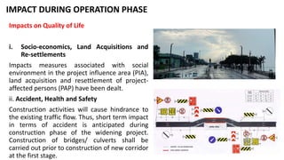 Environment impact of highway project upgradation | PPTX