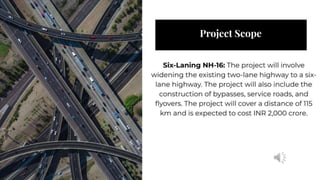 Environment impact of highway project upgradation | PPTX