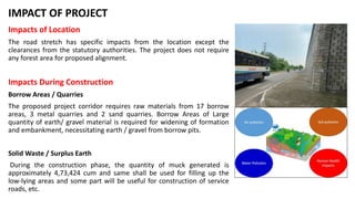 Environment impact of highway project upgradation | PPTX