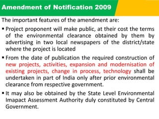 EIA amendments - 2006 and 2009 | PDF