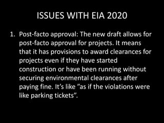 EIA (enviroment impact assessment) 2020 | PPTX