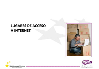 LUGARES DE ACCESO 
A INTERNET 
 