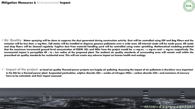 EIA ANALYSIS OF JINDAL THERMAL POWER PLANT PPT