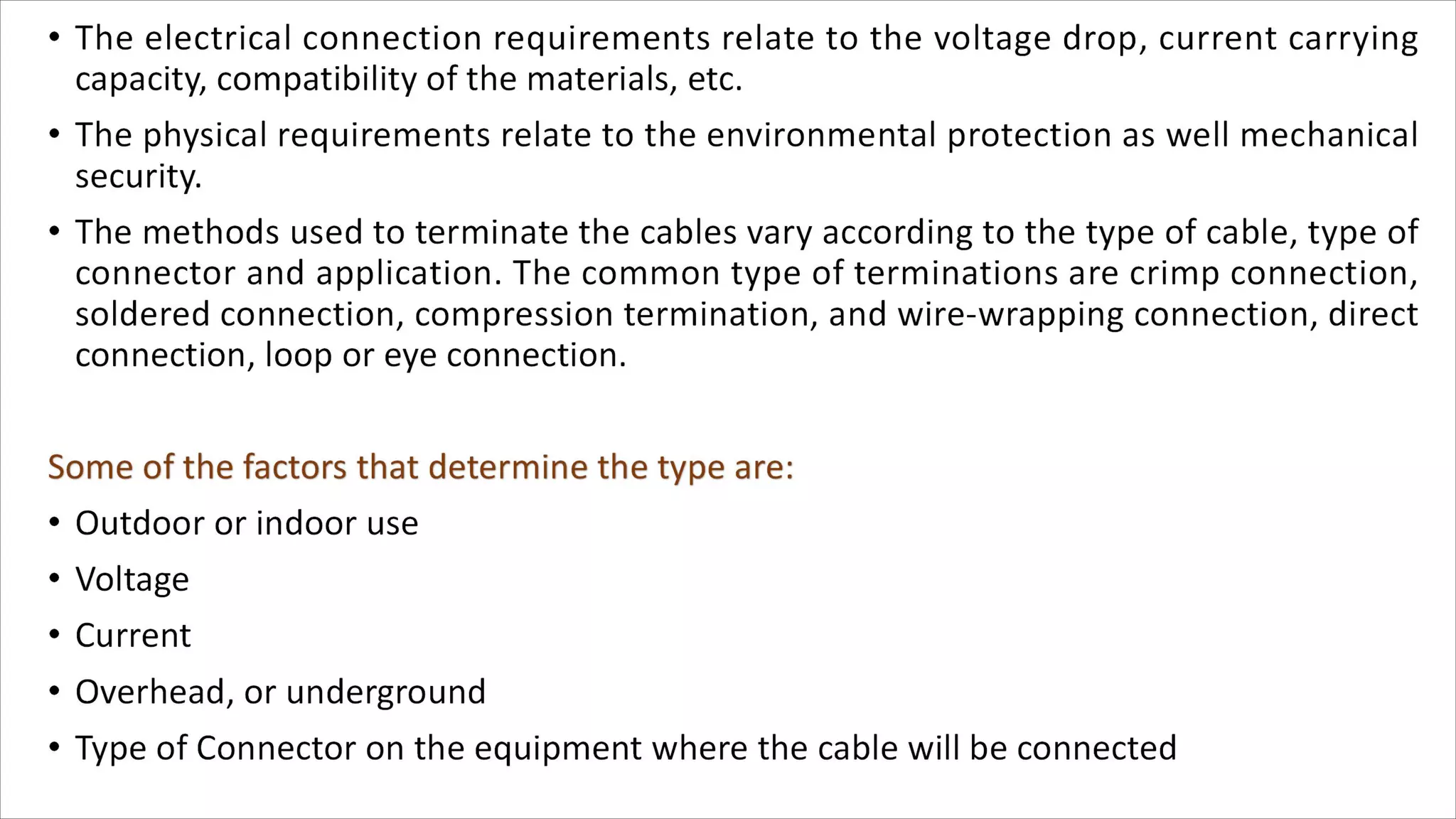 Unit Cable Types Eiae unit 4 jointing of cables1 | PDF