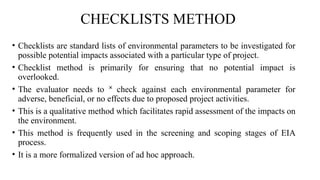 Comprehensive Environmental Impact Analysis and EIA Methodologies ...