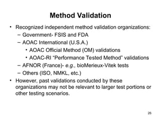 Fsis Methods EIAO Micro Sampling Testing PowerPoint presentation | PPT