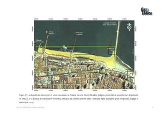 Figura 21: Localização das intervenções e serem executadas na Praia de Iracema. Aterro Hidráulico (polígono preenchido de amarelo) muro de proteção
   no DNOCS e na Estátua de Iracema (em vermelho), indicação da camada geotextil sobre a estrutura rígida atual (linha preta enegrecida), Espigão e
   Marina (em cinza).

EIA– RECUPERAÇÃO DA PRAIA DE IRACEMA                                                                                                                     76
 