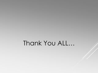 Thank You ALL…
 