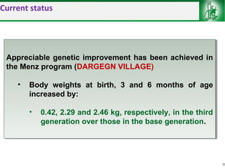 Sheep and goat improvement programs: Ethiopian experience 