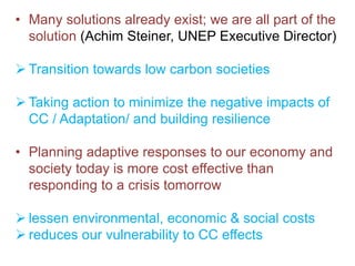 Climate change and sustainable intensification 