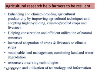 Climate change and sustainable intensification 