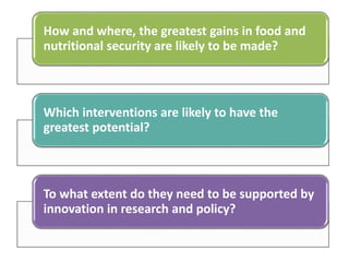 Climate change and sustainable intensification 