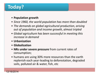 Climate change and sustainable intensification 