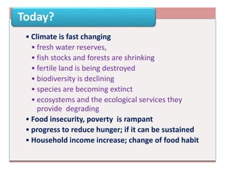 Climate change and sustainable intensification 