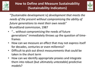 Sustainable intensification and climate change: An EARS-CGIAR Mega-program initiative in support of the Government of Ethiopia and the African Union