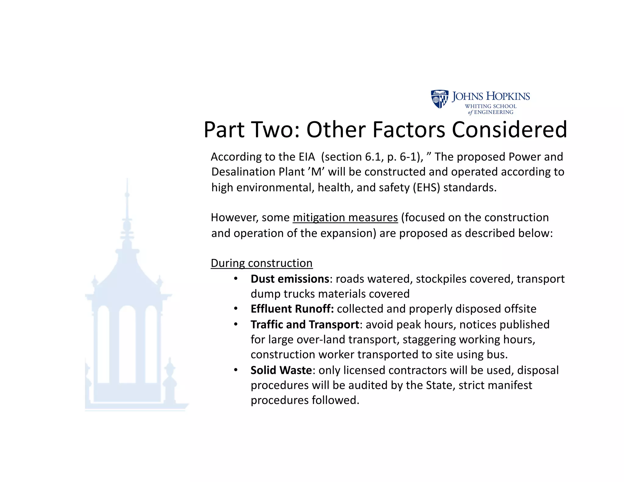 A Critical Post Operational Review: Environmental Impact Assessment for ...