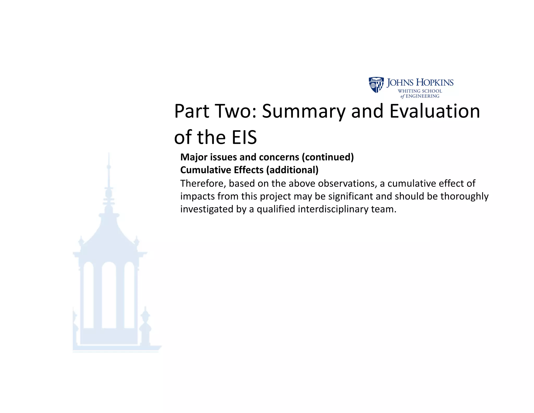 A Critical Post Operational Review: Environmental Impact Assessment for ...