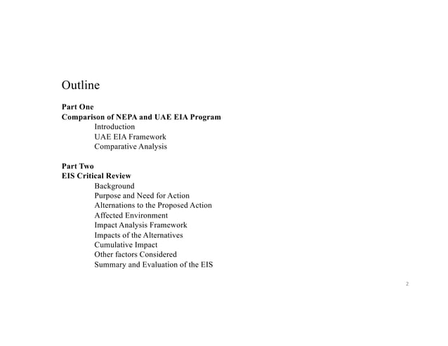 A Critical Post Operational Review: Environmental Impact Assessment for ...