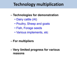 EIAR experience on potential interventions in livestock value chains development 
