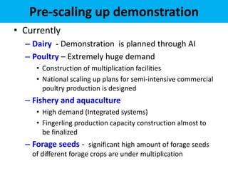 EIAR experience on potential interventions in livestock value chains development 