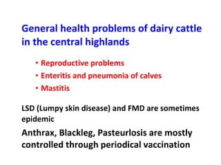 Experience at EIAR on Dairy Research and Development in Ethiopia