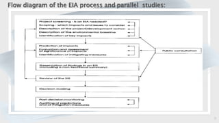 9
Flow diagram of the EIA process and parallel studies:
 