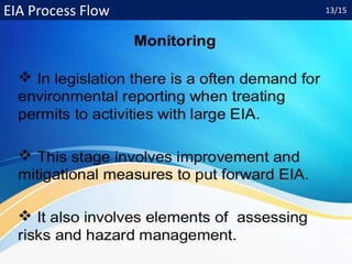 EIA Process Flow 13/15
 