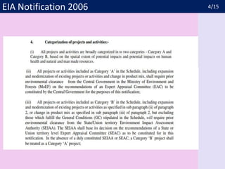 EIA Notification 2006 4/15
 