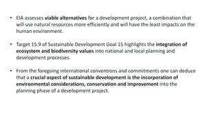 EIA Sustainable Development by a building | PDF