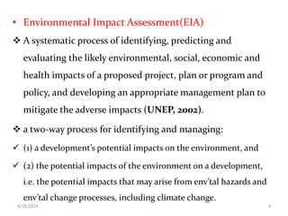 Environmental and Social Impact Assessment | PPTX