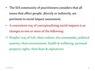 Environmental and Social Impact Assessment | PPTX