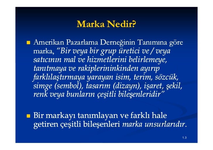 Marka yönetimi pdf
