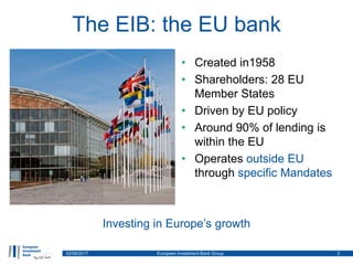 EIB financing of climate action outside the EU