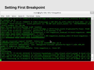 Setting First Breakpoint
 