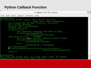 Python Callback Function
 