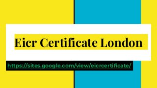 Eicr Certificate London
https://sites.google.com/view/eicrcertificate/
 