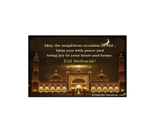 Eid Mubarak to all.