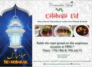 Eid Special at Coriander Leaf
