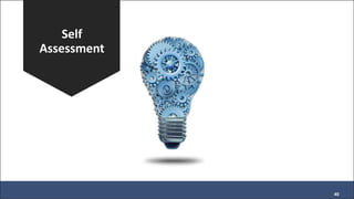 Self
Assessment
40
 
