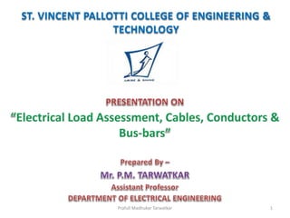ST. VINCENT PALLOTTI COLLEGE OF ENGINEERING &
TECHNOLOGY
1
Prafull Madhukar Tarwatkar
 