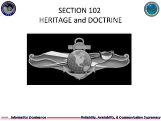 SECTION 102  HERITAGE and DOCTRINE 
