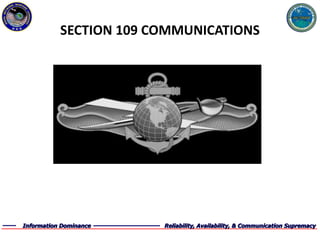 SECTION 109 COMMUNICATIONS 