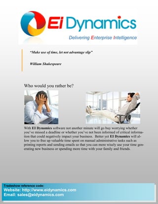 Ei Dynamics Flyer | PDF