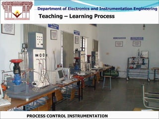 PROCESS CONTROL INSTRUMENTATION LAB  Teaching – Learning Process Department of Electronics and Instrumentation Engineering 