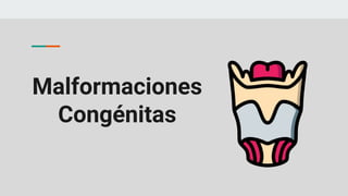Malformaciones
Congénitas
 